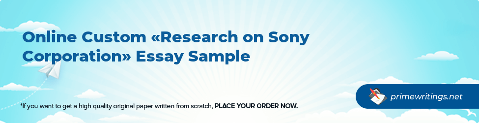 Research on Sony Corporation