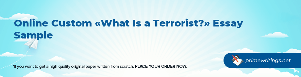 What Is a Terrorist?